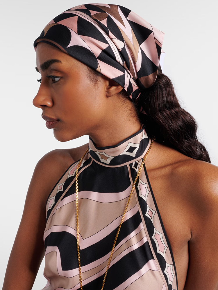 Headband Summer Knit - Summer Fashion Beach Resort Geometric Print