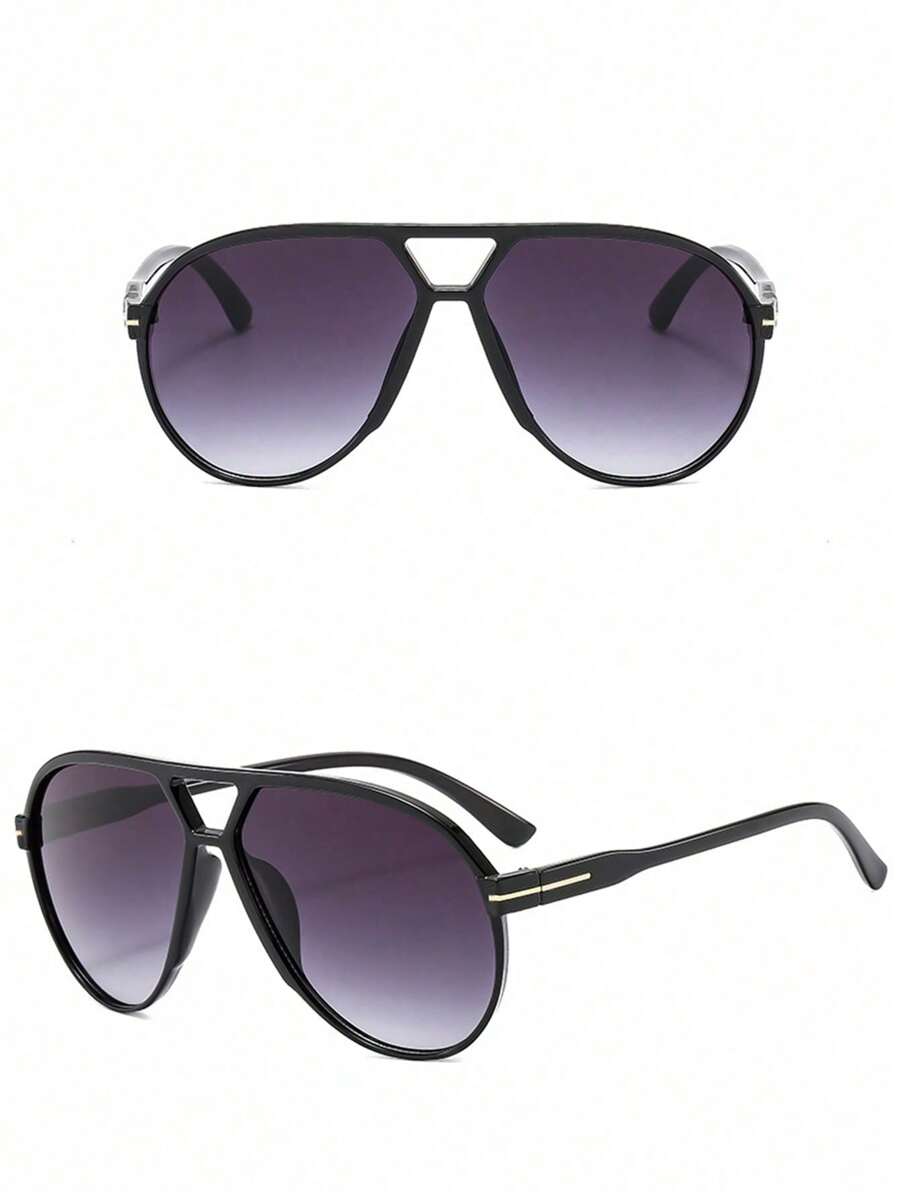 Sunglasses Cat Eye - 1pc Oversized Double Bridge Full Frame