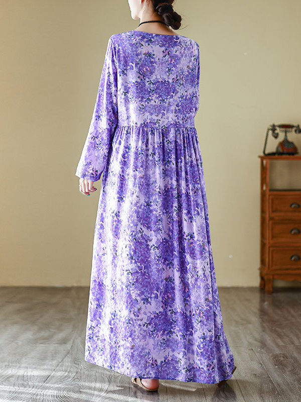 Spring New Style round Neck Lo - огляд і ціна Linen Dress Wrap