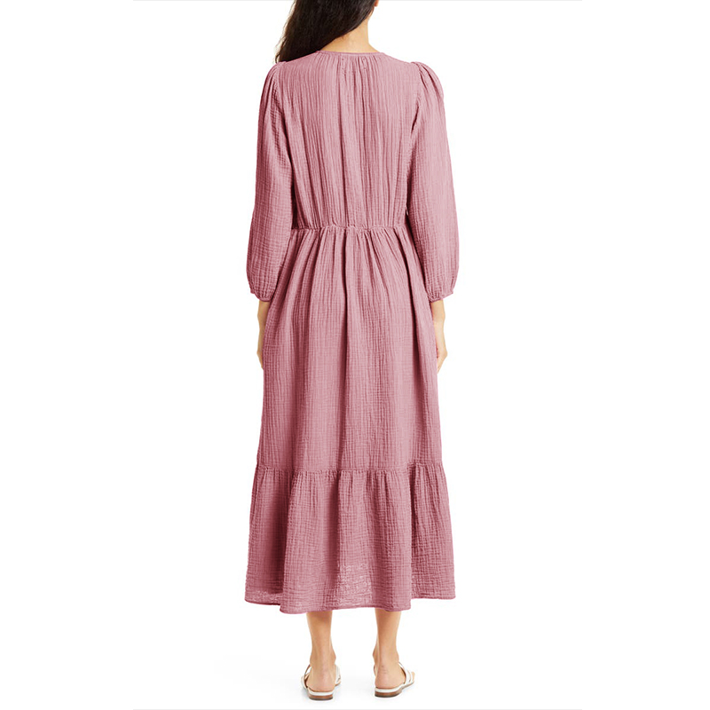Muslin 100% Cotton Long Sleeve - огляд і ціна Linen Dress Wrap