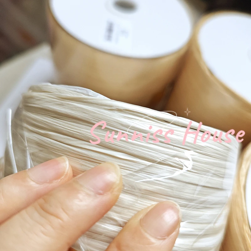 600M Matte Raffia Yarn，330g Ar - огляд і ціна Crochet Bag Raffia