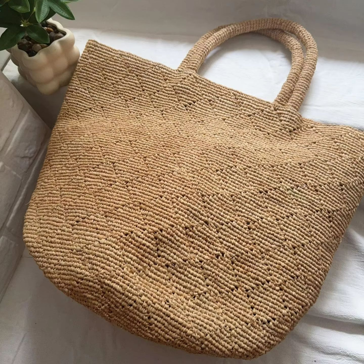 Fashion Style Ins Crochet Hand - огляд і ціна Crochet Bag Raffia