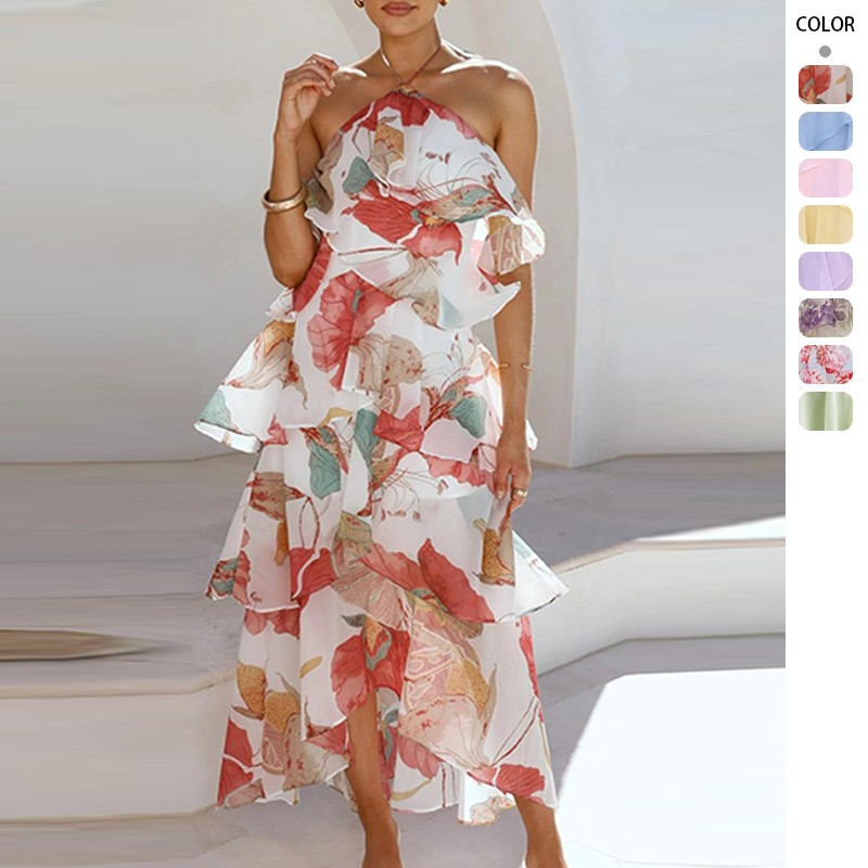 Elegant Party Maxi Dress Chiff - огляд і ціна Maxi Dress Halter