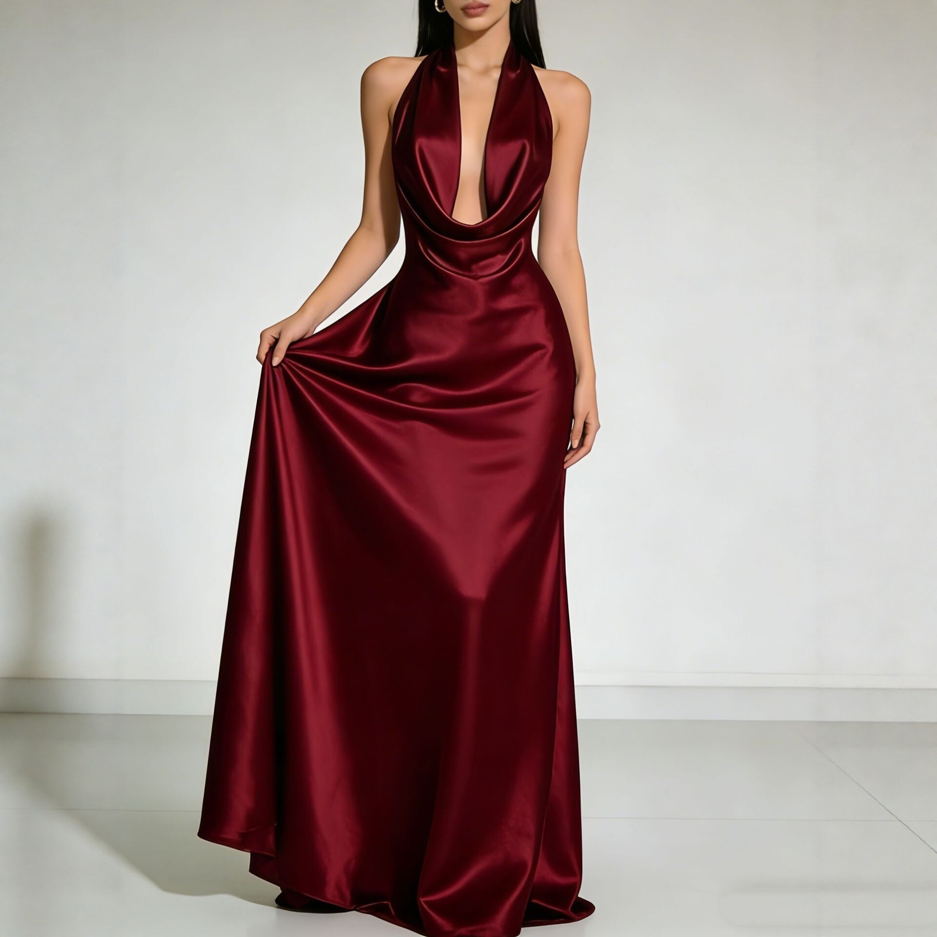 Elegant Party Dresses 2026 Wed - огляд і ціна Maxi Dress Halter