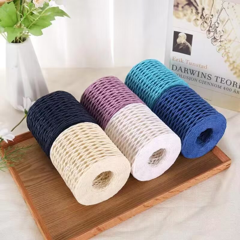190g Raffia Yarn, Straw Paper  - огляд і ціна Crochet Bag Raffia