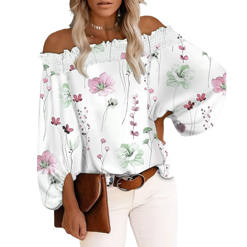 Plus Size New Women's Casual F - огляд і ціна Blouse Off Shoulder