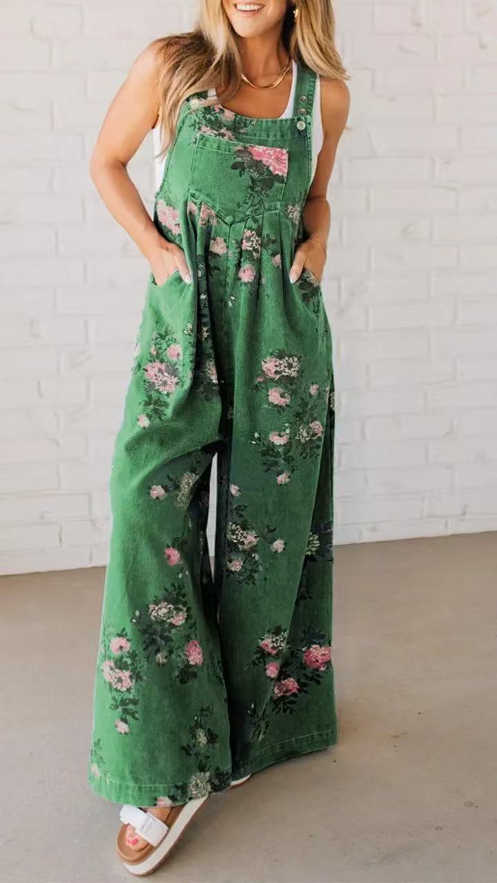 2025 Summer New Style Casual W - огляд і ціна Romper Floral Print
