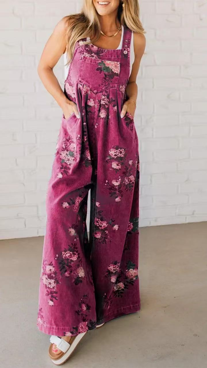 2025 Summer New Style Casual W - огляд і ціна Romper Floral Print