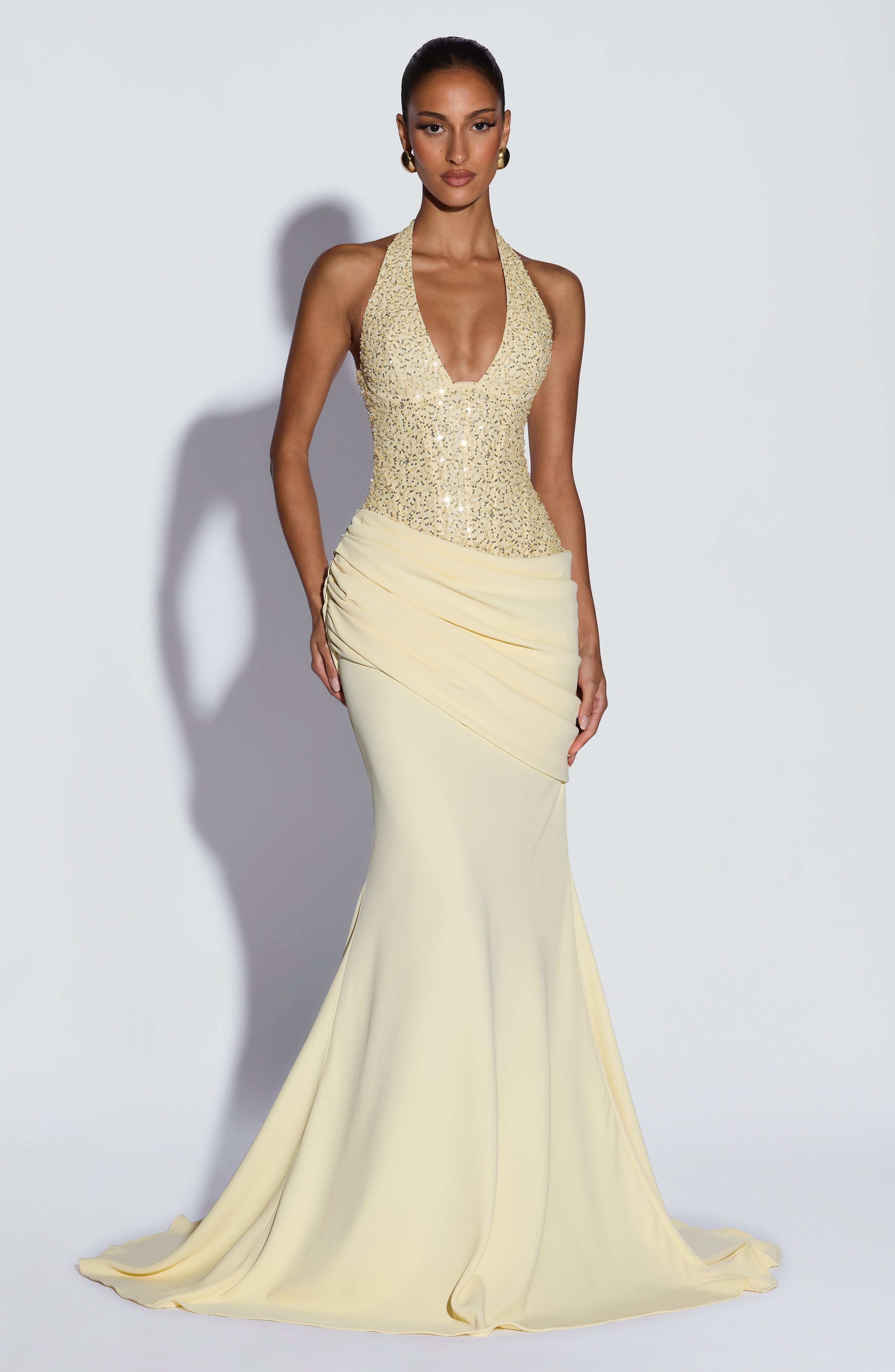 Luxury Halter V Sequin Maxi Go - огляд і ціна Maxi Dress Halter