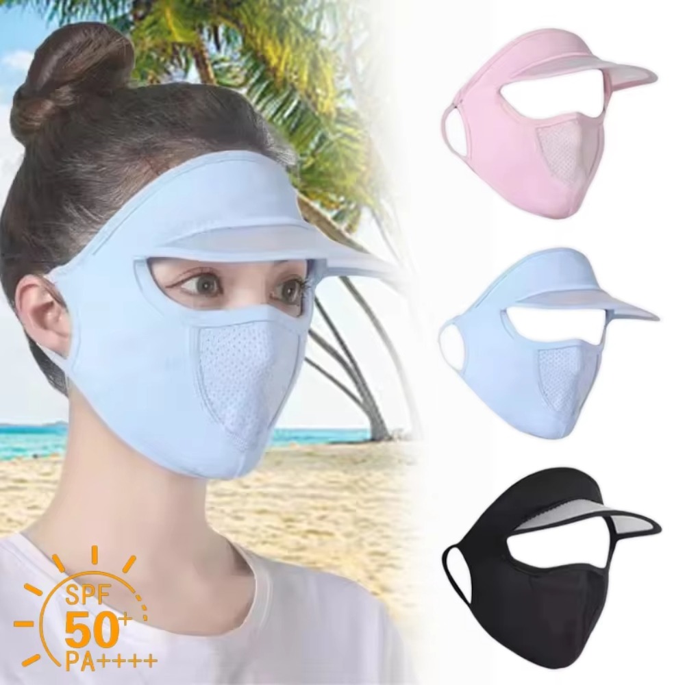 Ice Silk Mask for Outdoor Cycl - огляд і ціна Headband Summer Knit