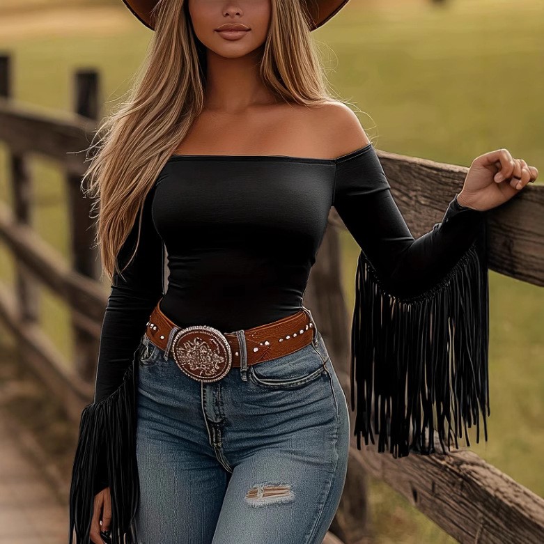 Women Clothes Longsleeve Blous - огляд і ціна Blouse Off Shoulder