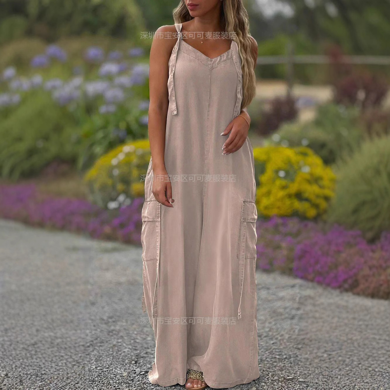 Loose Summer Jumpsuit Casual L - огляд і ціна Jumpsuit Linen Relaxed