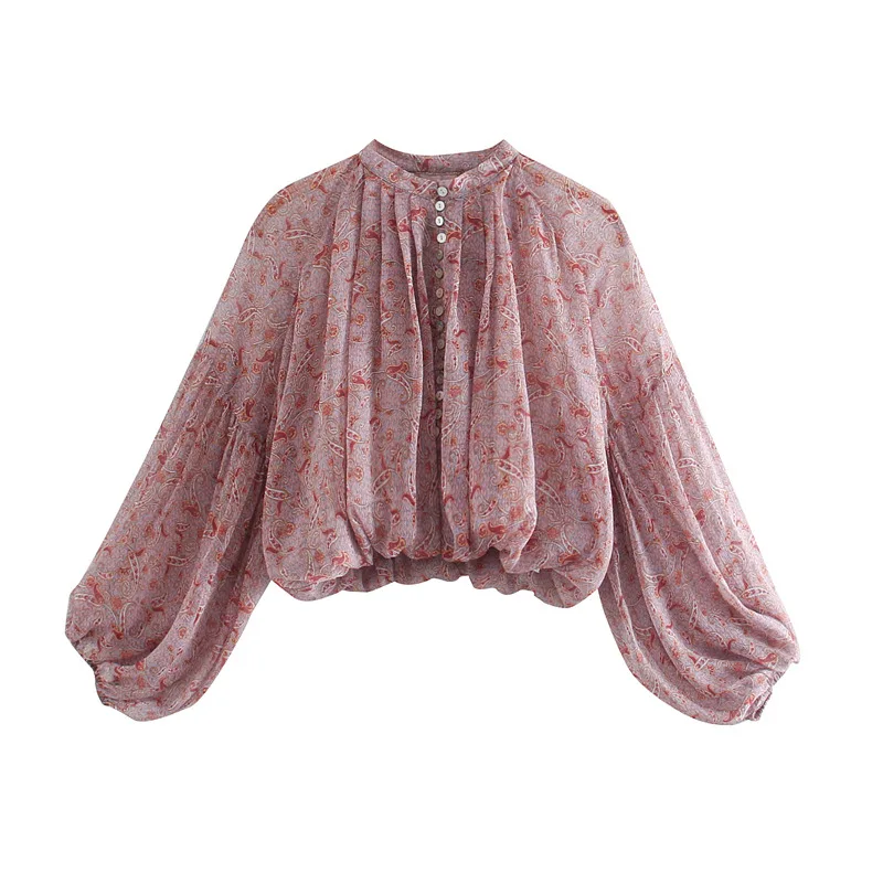 TEELYNN Puff Long Sleeve Boho  - огляд і ціна Romper Floral Print