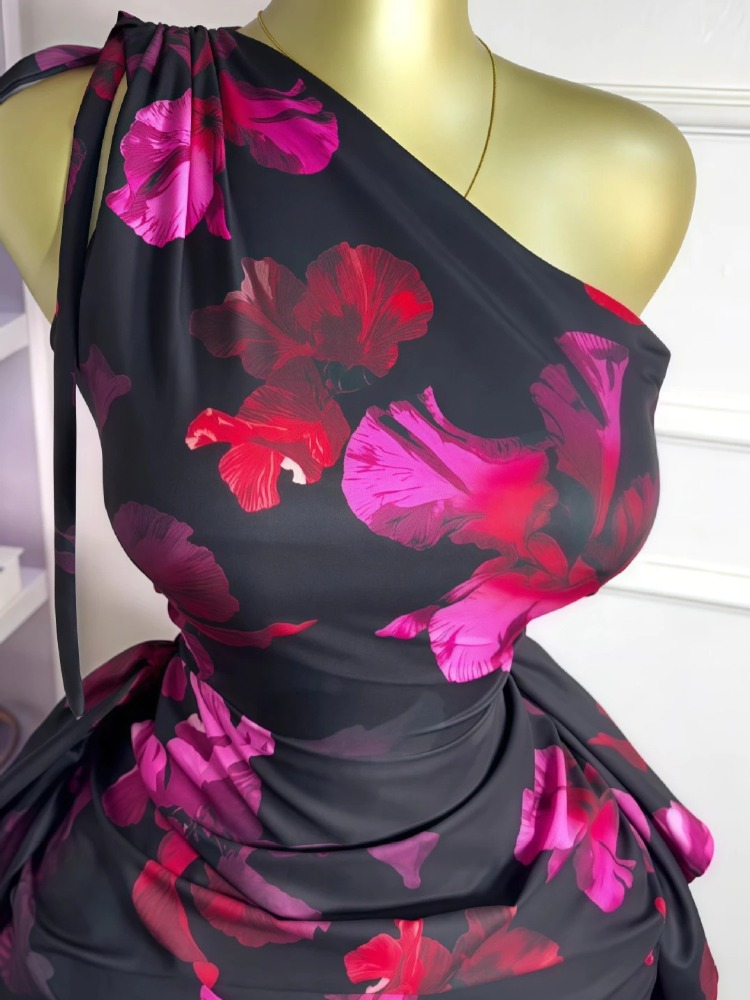 Women Floral Printed One Shoul - огляд і ціна Midi Skirt Floral