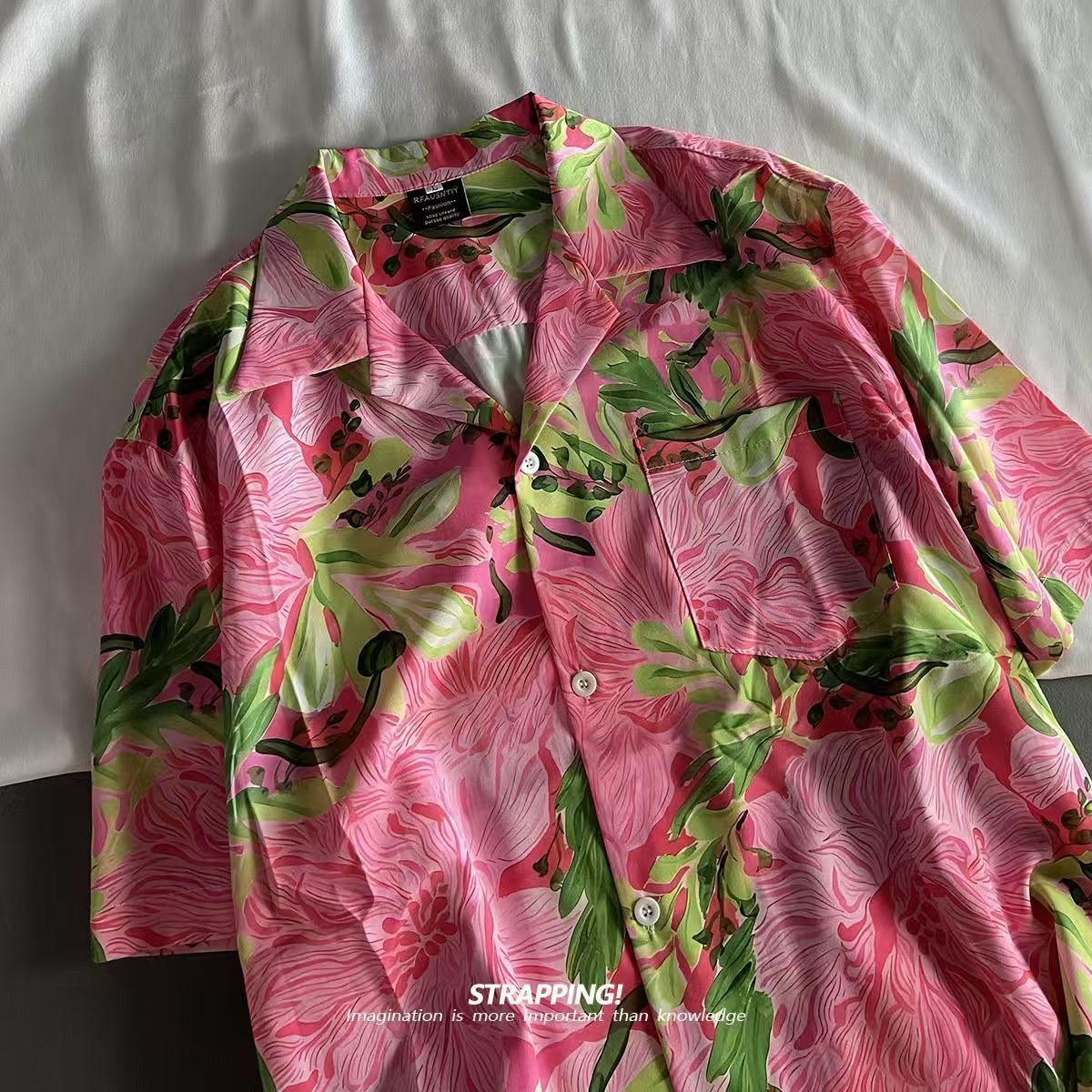 Pink Graffiti Floral Cuban Col - огляд і ціна Romper Floral Print