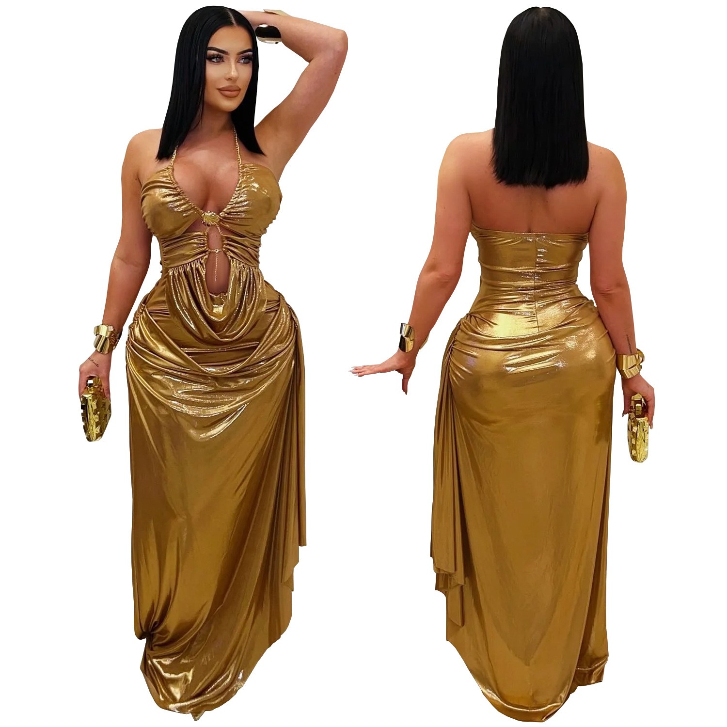Wedding Guest Dress Evening Ha - огляд і ціна Maxi Dress Halter