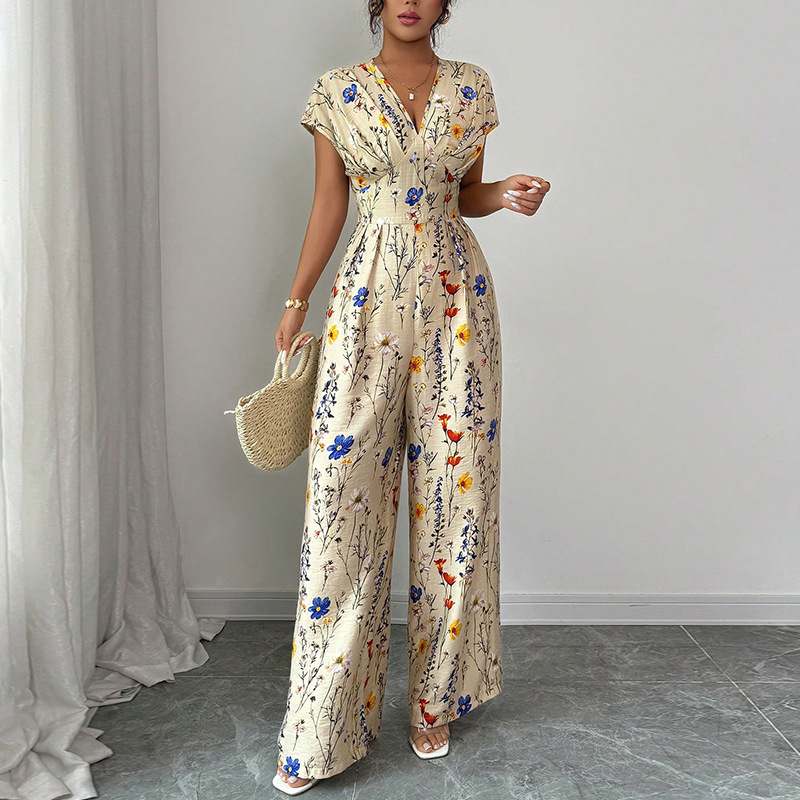 Women's Summer Elegant Short S - огляд і ціна Romper Floral Print