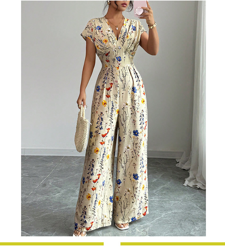 Women's Summer Elegant Short S - огляд і ціна Romper Floral Print