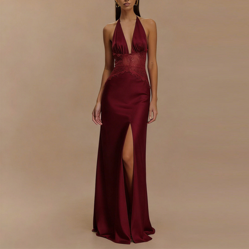 Sexy Backless Halter Maxi Dres - огляд і ціна Maxi Dress Halter