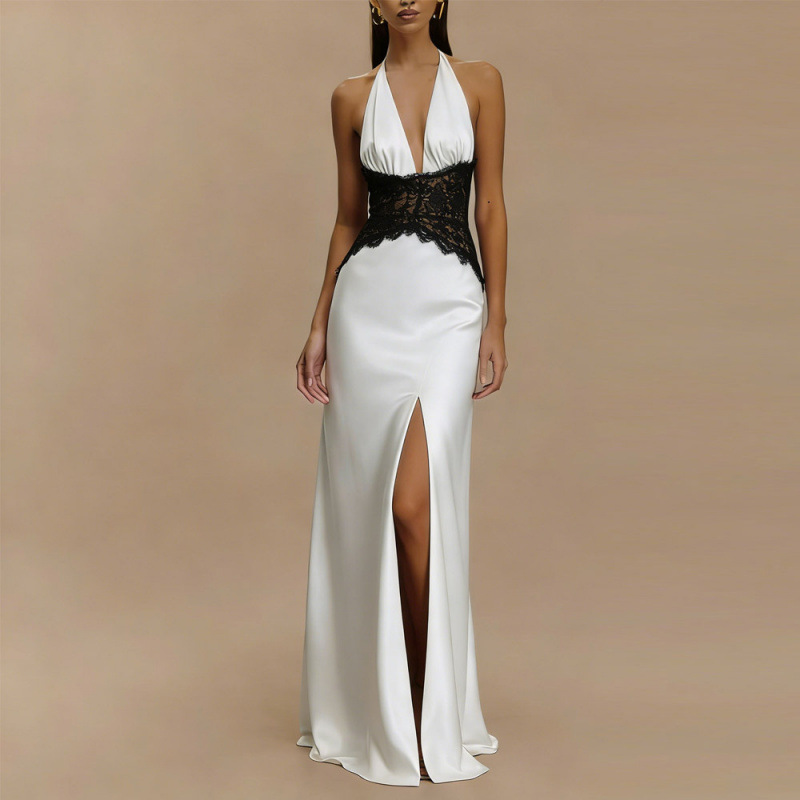 Sexy Backless Halter Maxi Dres - огляд і ціна Maxi Dress Halter
