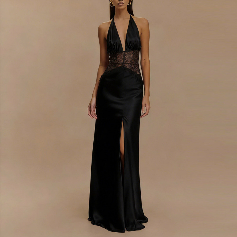 Sexy Backless Halter Maxi Dres - огляд і ціна Maxi Dress Halter