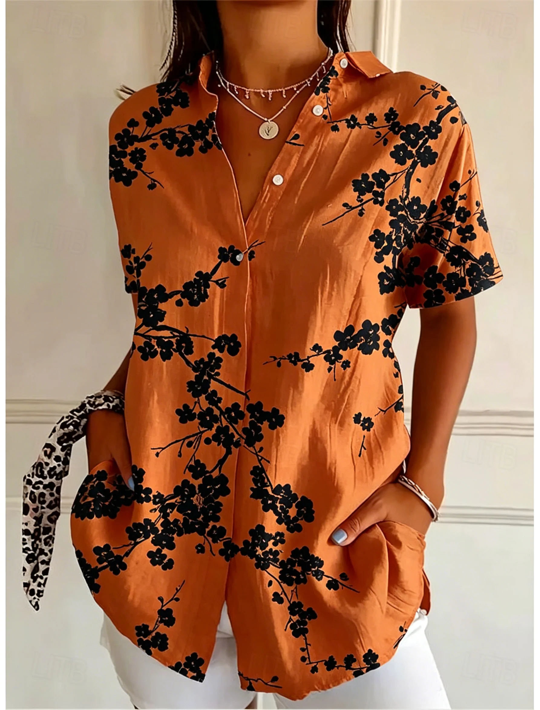Women's Short Sleeve Floral Pr - огляд і ціна Romper Floral Print