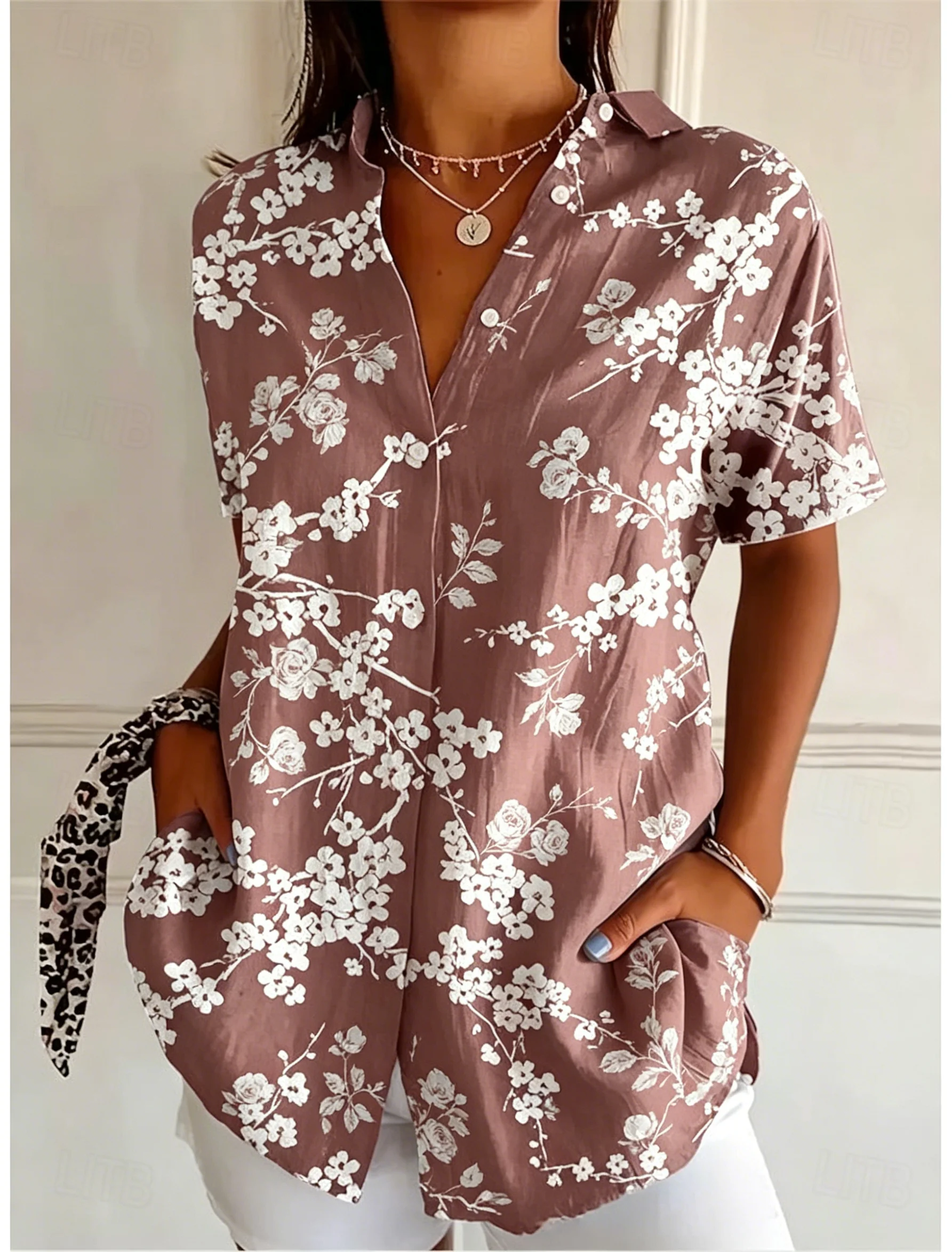 Women's Short Sleeve Floral Pr - огляд і ціна Romper Floral Print