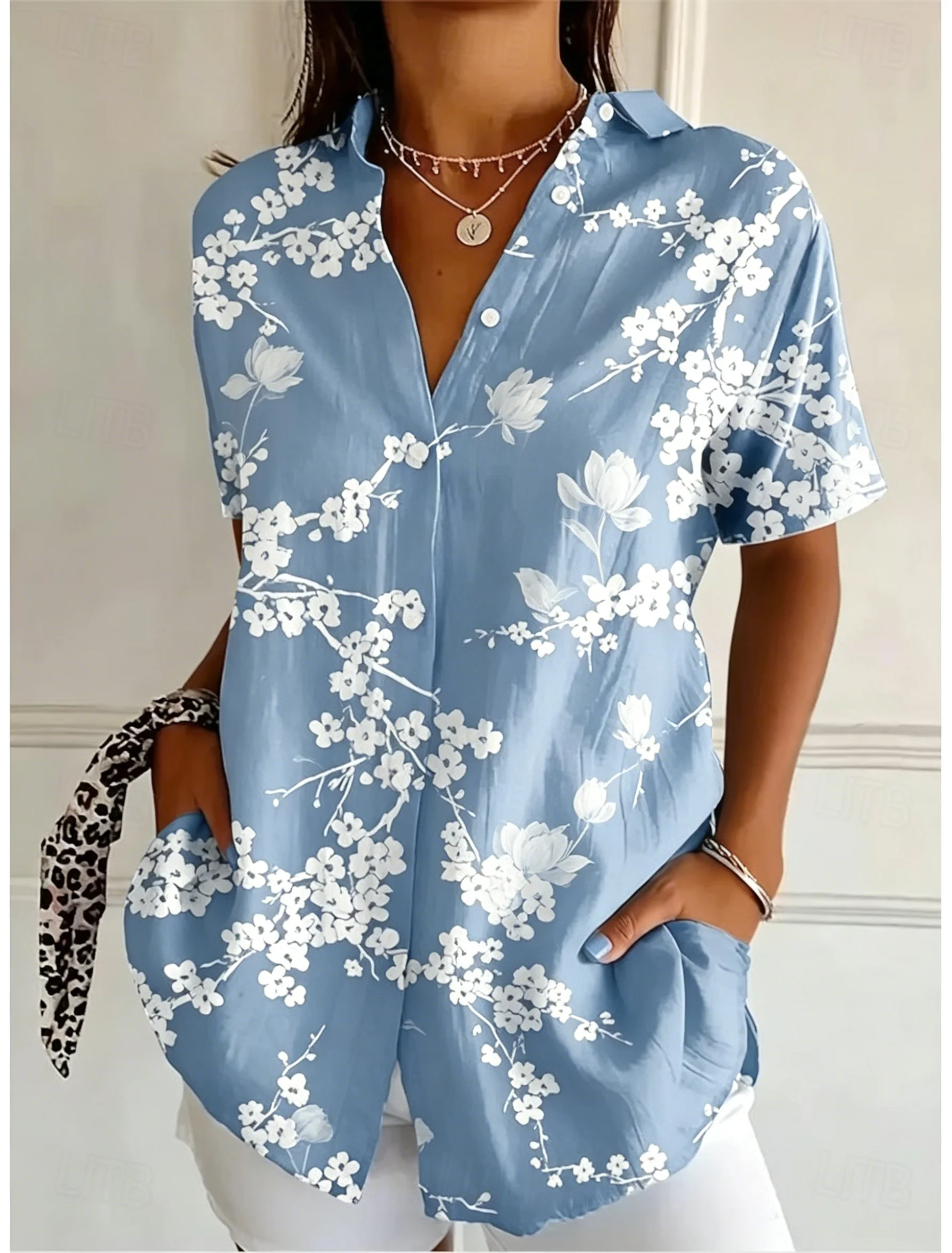 Women's Short Sleeve Floral Pr - огляд і ціна Romper Floral Print